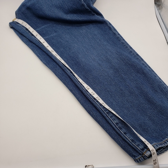 Banana Republic Women US 31 Short High Rise Barrel Fit Denim Blue Jeans med wash - Picture 9 of 11